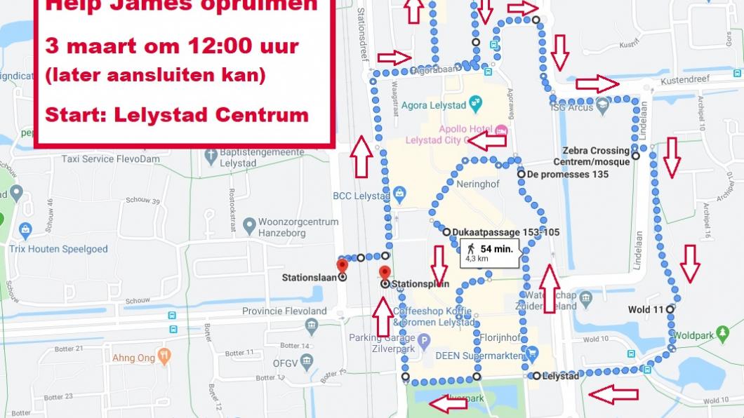 Route James ruimt op.jpg