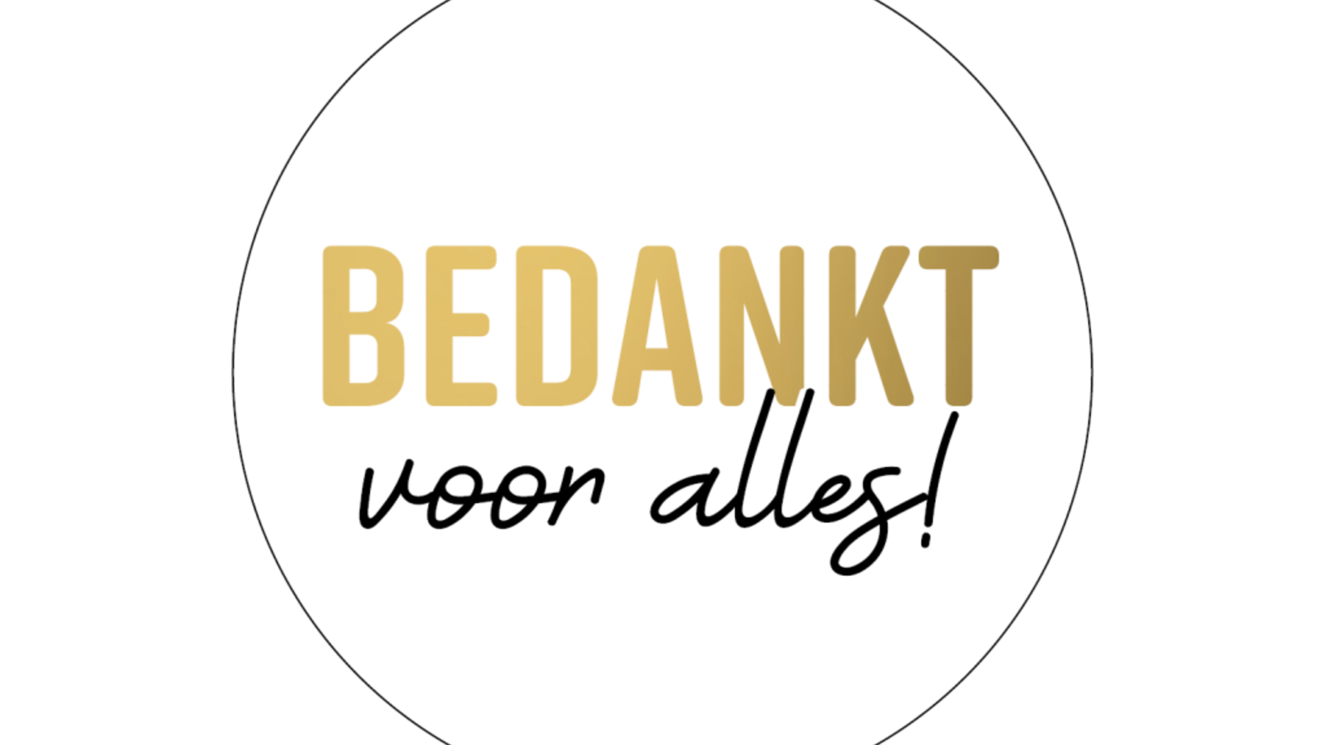 Bedankt